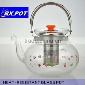Popular Heat Resistant Glass Kettles for Tea and Coffee thumbnail-2