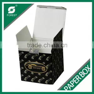 CUSTOM PRINTED BOX PACKAGING BLACK PAPER BOX thumbnail-1