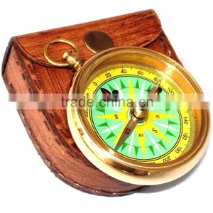 Antique Brass Compass- Maritime Gift Compass-Pocket Compass 13494 thumbnail-6