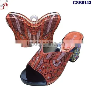 CSB6143 2016 The Top Latest Fashion Woman Italy Style High Heel Sandal Shoes With Bags thumbnail-3