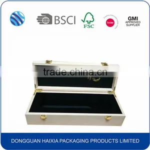 Hot Sale Custom Beech Solid Wood Wine Box With EVA Tray thumbnail-5