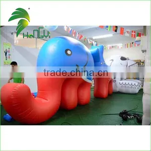 Customized PVC Mascot Inflatable Cartoon Model , Giant Inflatable Elephant thumbnail-1