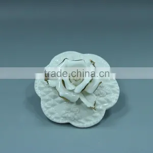 White Ceramic Glazed Smooth Jewelry Case thumbnail-3