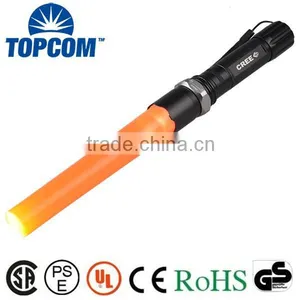 LED Q5 Zoomable 300 Lumens Rechargeable Traffic Torch Light With Traffic Wand thumbnail-1