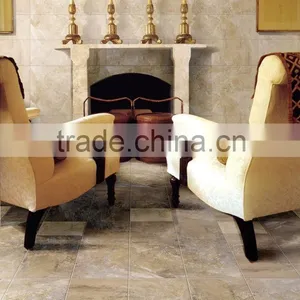 Semi Polished Porcelain Rustic Tile, Light Brown Glazed Floor and Wall Ceramic Tiles Quality Choice thumbnail-4