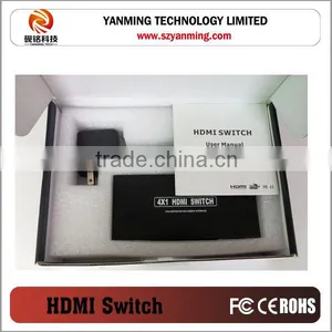 4 Port HDMI Switch 4x1 Metal Case Hdmi Switcher 4 Input, 1 Output thumbnail-4
