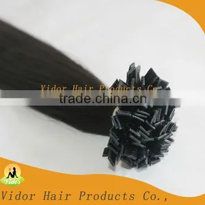 2013 Good Quality 20inch 0.8g Strand Keratin Flat Tip Hair Extensions thumbnail-1