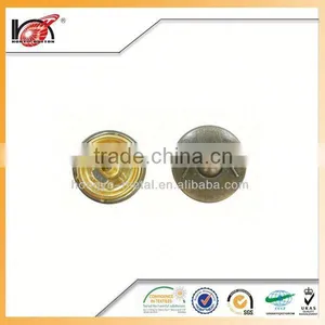 Press On Buttons Metal Clip 4 Parts Snap Button With Custom Logo thumbnail-1