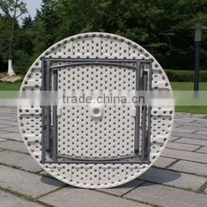 Hongma Plastic Round Folding Table thumbnail-4