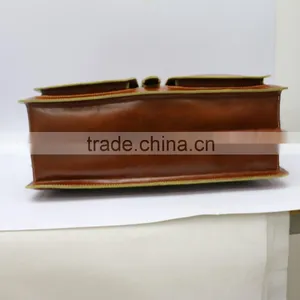 Hot Sell Briefcase Vintage Men Briefcase Brown Business Briefcase thumbnail-4