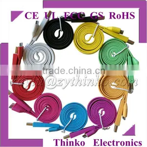 Colored 5m Flat Micro Usb Cable thumbnail-1