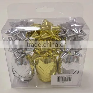Golden And Silver Gloss Metallized Curly Ribbon Egg thumbnail-1