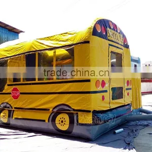Channal Original Design Inflatable School Bus Bouncer Combo thumbnail-2