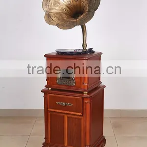 Newest Classical Style Good Quality Gramophone Antique Record Player thumbnail-5