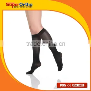 Medical Compression Stocking--- A8-006 Ultra Comfort Under Knee Close Toes thumbnail-2