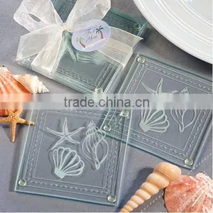 Beach Themed Glass Coaster Favors thumbnail-1
