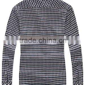 Long Sleeve Plaids Shirt/mens Plaid Shirt/wholesale Plaid Shirt thumbnail-2
