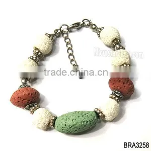 Hot Selling Fashion Lava Rock Stone Rock Bracelet thumbnail-1