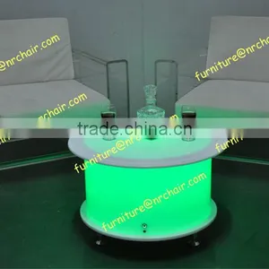 Rechargeable LED Acrylic RGB Glow Coffee Table thumbnail-4