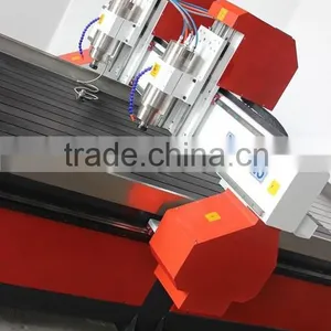 Double Z Double Head Wood Metal Stone CNC Carving Machine With Panasonic Servo Motor thumbnail-6