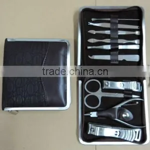 MRT-056 10pcs PU Bag Stainless Steel Female Manicure Set thumbnail-1
