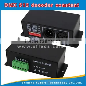 DC12-48V 3channels 700MA Dmx512 Constant Current Led Rgb Dmx Decoder Dmx to Spi Decoder thumbnail-2