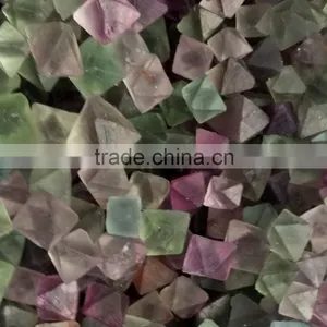 Green Fluorite Crystal Polyhedron Tumble thumbnail-1