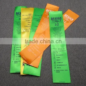 Colorful Glossy Satin Tape Labels for Shirt thumbnail-3