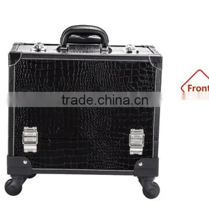 2014 China Fashion Waterproof Portable Travel Trolley Rolling Makeup Case Station thumbnail-2