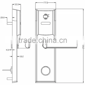 20% Save 304 Stainless Steel Rfid Card Security Handle Safe Electronic Digital Hotel Keyless Smart Lock thumbnail-4