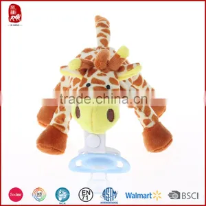 Eco-friendly Any Design Plush Pacifiers Custom Pacifier With Plush Toy thumbnail-4