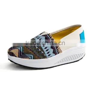 High Heel Canvas Shoes Japan Hot thumbnail-5