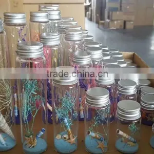 Clear Glass Jar Small 100ml Glass Bottle With Cork thumbnail-3