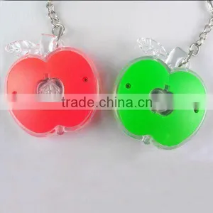 Promotional Apple Shaped Led Keyring JLP-015 Printing Your Logo, Apple Shaped , Cheaper Price thumbnail-1
