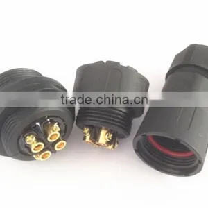 4 Pole Waterproof Connector Male Socket With Female Plug Cable to Board Connector thumbnail-3