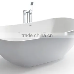 Artificial Stone Modern Design Freestanding Bathtub,acrylic Solid Surface Bathtub thumbnail-2