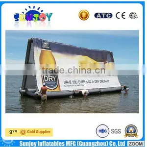 2016 Sunjoy Hot Selling Customized Inflatable Water Billboard for Sale thumbnail-1