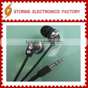 2016 New Design Portable Diamond Cover In-ear Metal Earphones for Mobile Phone thumbnail-1