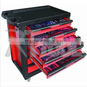 2015 New Desgin Professional Garage Cabinet / Garage Storage/ Tool Trolley With Stainless Top and 220pcs Tools thumbnail-1