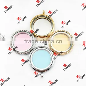 Gift Occasion Customized Alloy Enamel Colorful Floating Lockets Plates (CFP50822) thumbnail-5