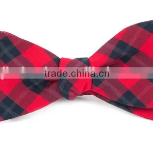 2016 Hot High Quality Best Cool Plaid Pattern Cotton Bow Tie for Boys thumbnail-1