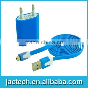 2 in 1 Usb Charger Usb Cables For Iphone 5s/6s 1A EU Plug Wall Charger thumbnail-2