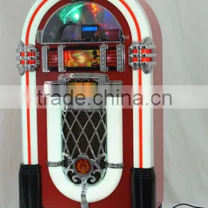 Full Size Classic 7-Color Changing LED Vinyl Jukebox for Pinball Game Room thumbnail-3