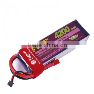 High Quality 11.1v 4200mah 25C / 35C / 55C / 60C Lipo Battery for RC FPV Quadcopter DJI thumbnail-1