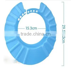 New Hot Selling 3 Color Adjustable Shower Cap Protect Shampoo for Baby Health Bathing Bath Waterproof Caps thumbnail-6