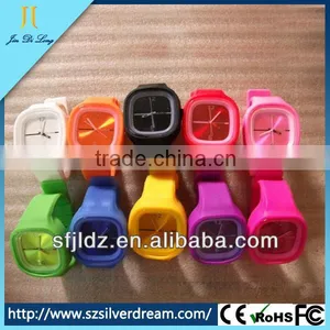 Kids Fashion Watches Square Face Jelly Watch Silicone Watch thumbnail-1