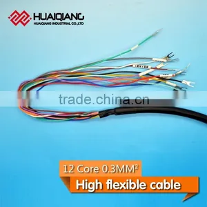 12C High Flexible Control Cable for Robot, Robot Cable Flat Traveling Cable thumbnail-2