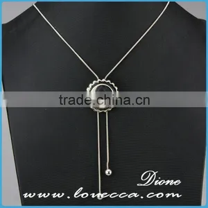 Greece Women Simple Design Wholesale Fashion Jewelry Necklace With Snap Button Pendant thumbnail-4