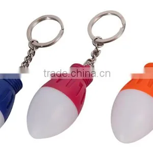 1 LED Bulb Shape Keychain Light Mini Keychain Led Flashlight Wholesale thumbnail-3