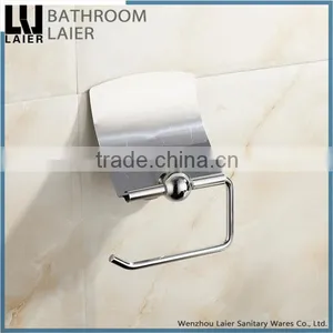 Sleek Hotel Decorative Zinc Alloy Chrome Finishing Bathroom Sanitary Items Wall Mounted Toilet Paper Holder thumbnail-5